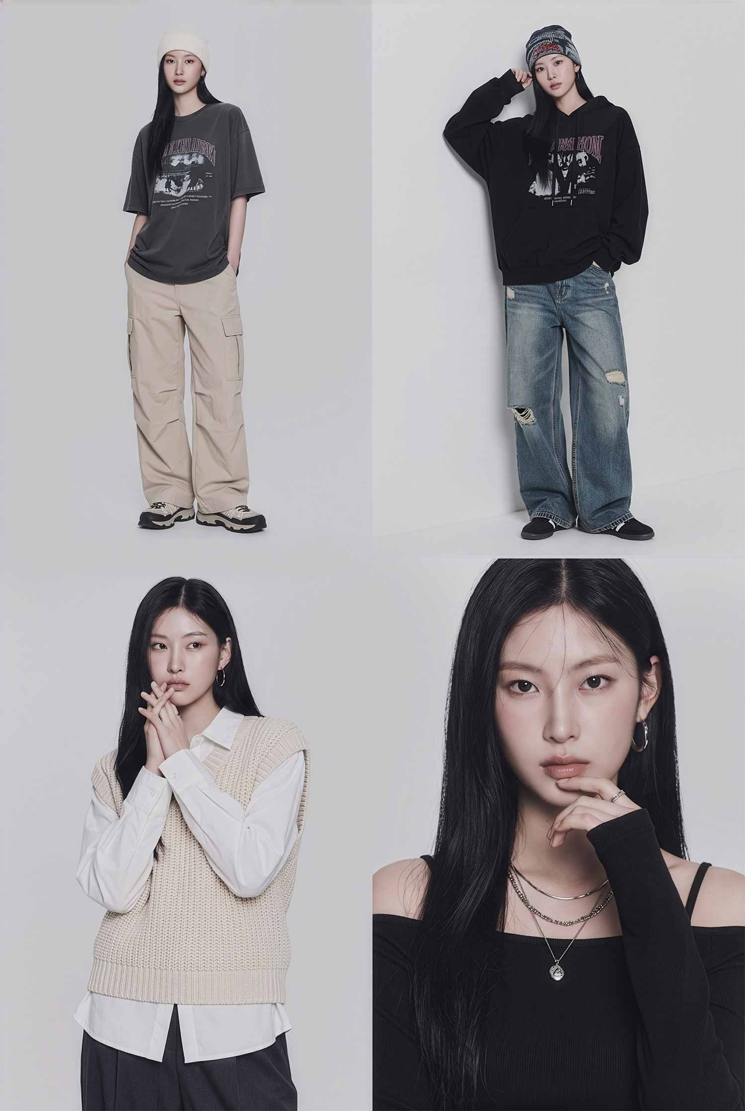 PHJUN Commercial 포트폴리오 — 스튜디오 및 피팅 촬영